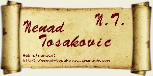 Nenad Tošaković vizit kartica